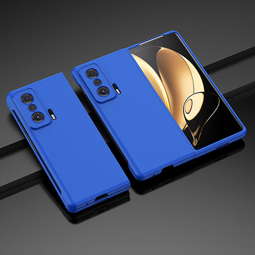 Hard Rigid Plastic Matte Finish Front and Back Cover Case 360 Degrees QH1 for Huawei Honor Magic V 5G Blue