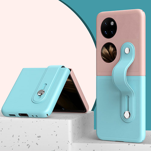 Hard Rigid Plastic Matte Finish Front and Back Cover Case 360 Degrees QH4 for Huawei Pocket S Colorful