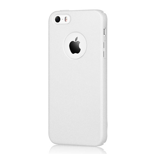 Hard Rigid Plastic Matte Finish Snap On Case for Apple iPhone 5 White