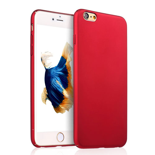 Hard Rigid Plastic Matte Finish Snap On Case for Apple iPhone 6S Red