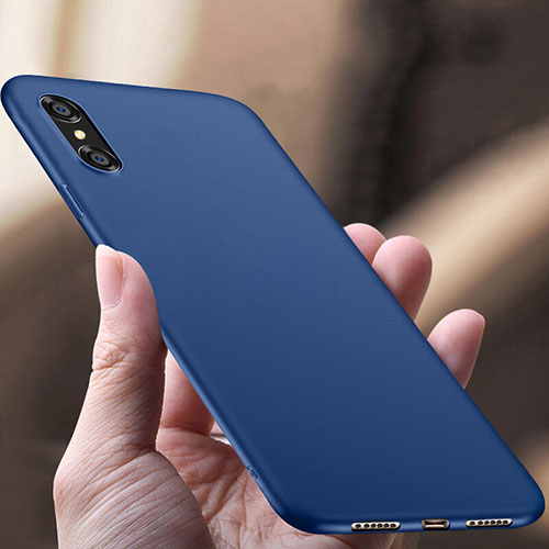 Hard Rigid Plastic Matte Finish Snap On Case for Apple iPhone X Blue