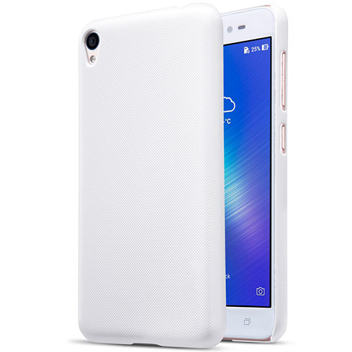 Hard Rigid Plastic Matte Finish Snap On Case for Asus Zenfone Live ZB501KL White