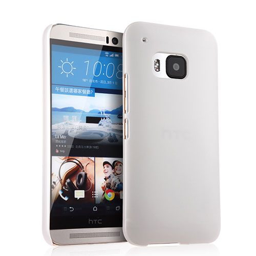 Hard Rigid Plastic Matte Finish Snap On Case for HTC One M9 White