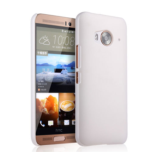 Hard Rigid Plastic Matte Finish Snap On Case for HTC One Me White