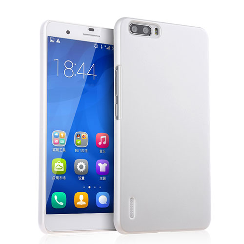 Hard Rigid Plastic Matte Finish Snap On Case for Huawei Honor 6 Plus White