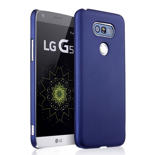 Hard Rigid Plastic Matte Finish Snap On Case for LG G5 Blue