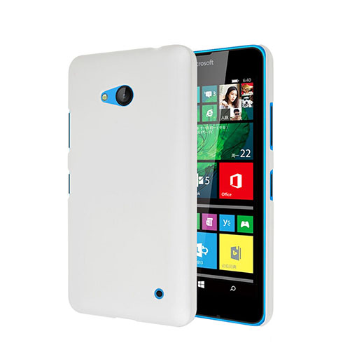 Hard Rigid Plastic Matte Finish Snap On Case for Microsoft Lumia 640 White