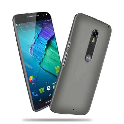 Hard Rigid Plastic Matte Finish Snap On Case for Motorola Moto X Style Gray