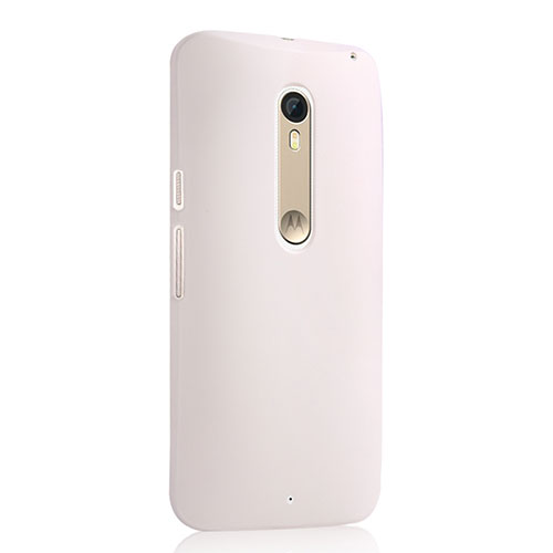 Hard Rigid Plastic Matte Finish Snap On Case for Motorola Moto X Style White