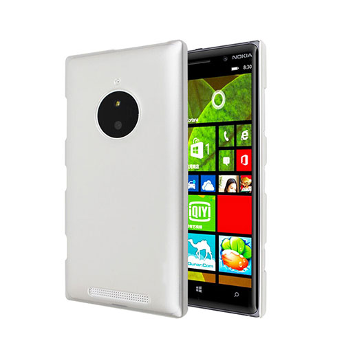 Hard Rigid Plastic Matte Finish Snap On Case for Nokia Lumia 830 White