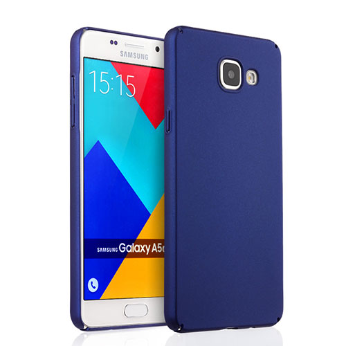 Hard Rigid Plastic Matte Finish Snap On Case for Samsung Galaxy A5 (2016) SM-A510F Blue