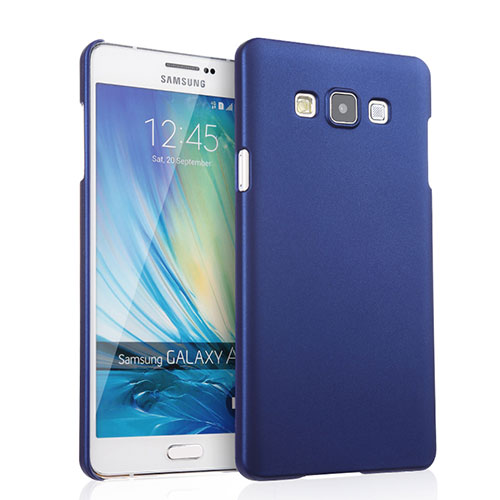 Hard Rigid Plastic Matte Finish Snap On Case for Samsung Galaxy A7 Duos SM-A700F A700FD Blue