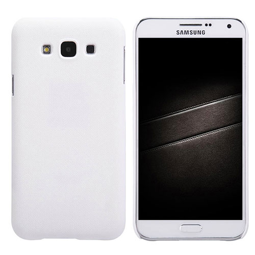 Hard Rigid Plastic Matte Finish Snap On Case for Samsung Galaxy E7 SM-E700 E7000 White