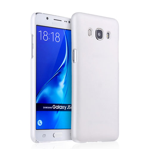 Hard Rigid Plastic Matte Finish Snap On Case for Samsung Galaxy J5 (2016) J510FN J5108 White