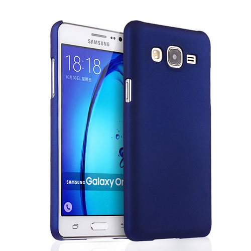 Hard Rigid Plastic Matte Finish Snap On Case for Samsung Galaxy On7 Pro Blue