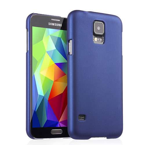 Hard Rigid Plastic Matte Finish Snap On Case for Samsung Galaxy S5 Duos Plus Blue