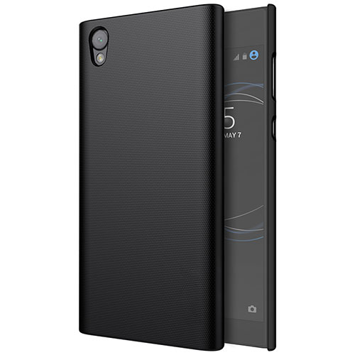 Hard Rigid Plastic Matte Finish Snap On Case for Sony Xperia L1 Black