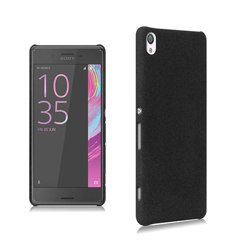 Hard Rigid Plastic Matte Finish Snap On Case for Sony Xperia XA F3111 (2016) Black