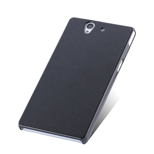 Hard Rigid Plastic Matte Finish Snap On Case for Sony Xperia Z L36h Black