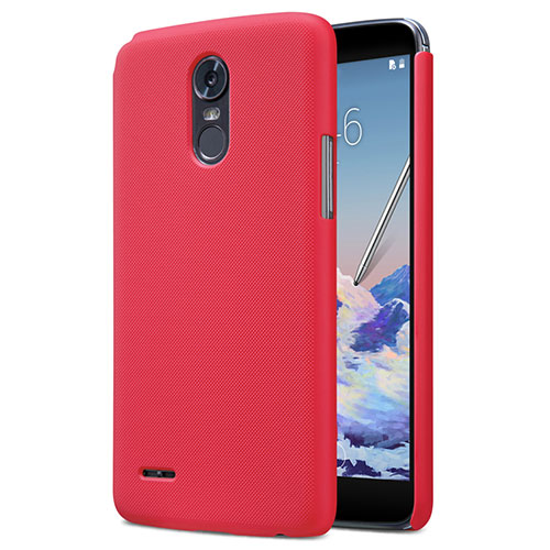 Hard Rigid Plastic Matte Finish Snap On Case M01 for LG Stylus 3 Red