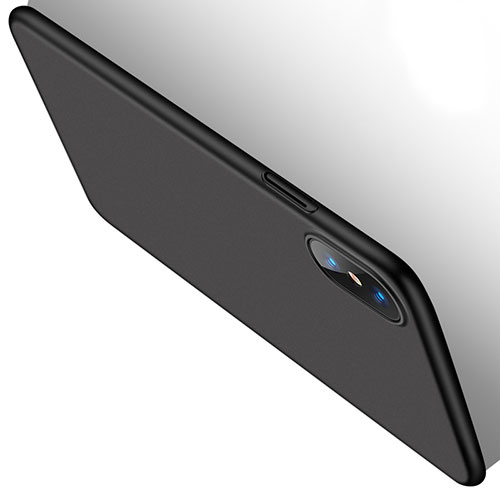 Hard Rigid Plastic Matte Finish Snap On Case M02 for Apple iPhone Xs Black