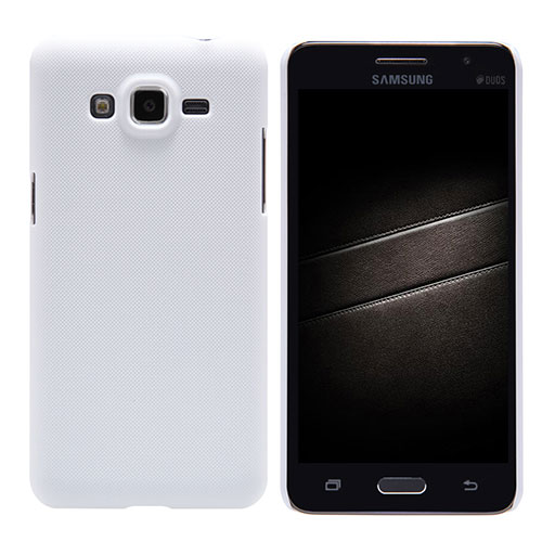 Hard Rigid Plastic Matte Finish Snap On Case M02 for Samsung Galaxy Grand Prime SM-G530H White