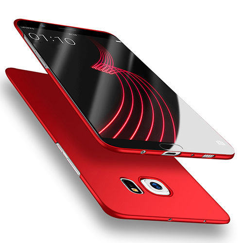 Hard Rigid Plastic Matte Finish Snap On Case M02 for Samsung Galaxy S6 Duos SM-G920F G9200 Red