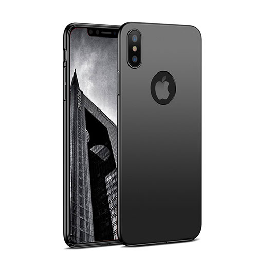 Hard Rigid Plastic Matte Finish Snap On Case M05 for Apple iPhone Xs Black