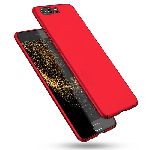 Hard Rigid Plastic Matte Finish Snap On Case M08 for Huawei P10 Red