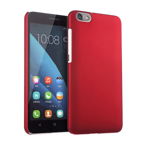 Hard Rigid Plastic Matte Finish Snap On Cover for Huawei Honor 4X Red