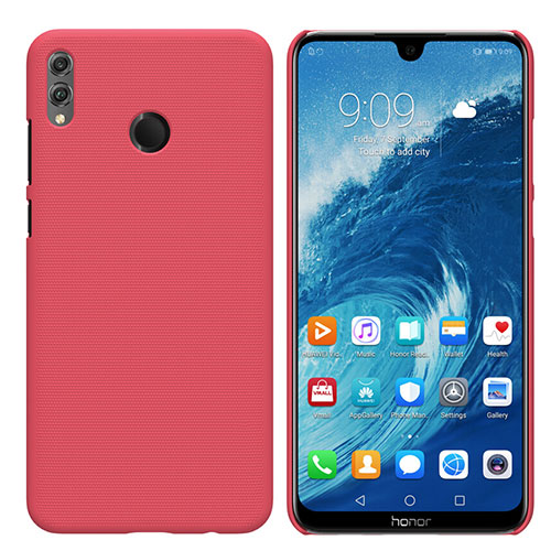 Hard Rigid Plastic Matte Finish Snap On Cover for Huawei Honor 8X Max Red