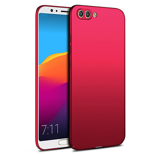 Hard Rigid Plastic Matte Finish Snap On Cover for Huawei Honor V10 Red