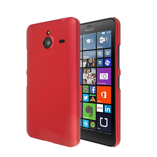 Hard Rigid Plastic Matte Finish Snap On Cover for Microsoft Lumia 640 XL Lte Red