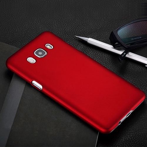 Hard Rigid Plastic Matte Finish Snap On Cover for Samsung Galaxy J5 (2016) J510FN J5108 Red