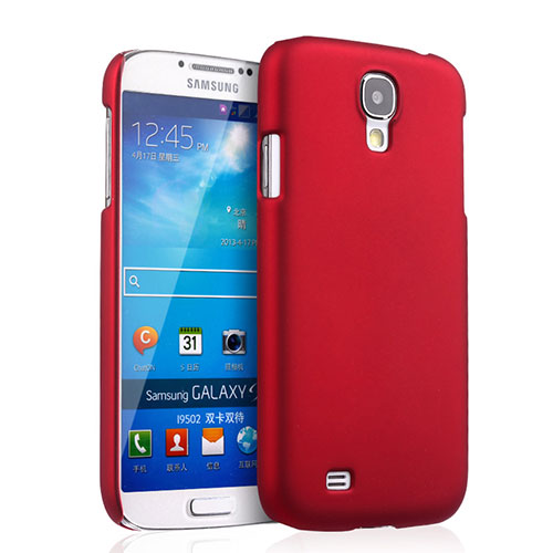 Hard Rigid Plastic Matte Finish Snap On Cover for Samsung Galaxy S4 i9500 i9505 Red