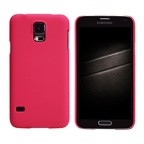 Hard Rigid Plastic Matte Finish Snap On Cover M02 for Samsung Galaxy S5 Duos Plus Red