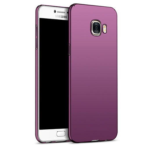 Hard Rigid Plastic Matte Finish Snap On Cover M05 for Samsung Galaxy C5 SM-C5000 Purple