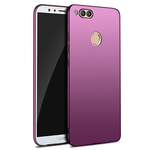 Hard Rigid Plastic Matte Finish Snap On Cover M09 for Huawei Honor 7X Purple