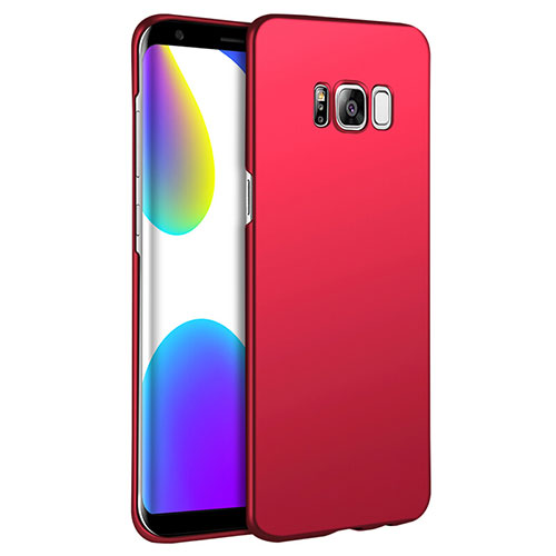 Hard Rigid Plastic Matte Finish Snap On Cover M12 for Samsung Galaxy S8 Plus Red