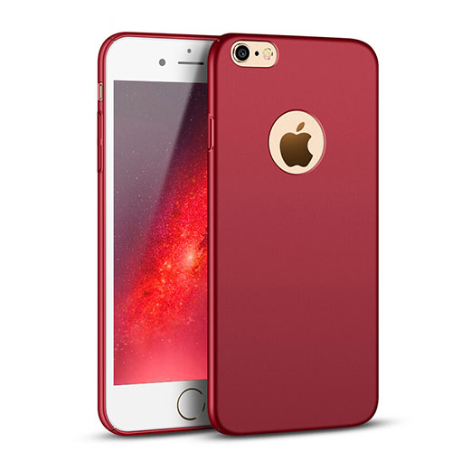 Hard Rigid Plastic Matte Finish Snap On Cover P01 for Apple iPhone 6 Red