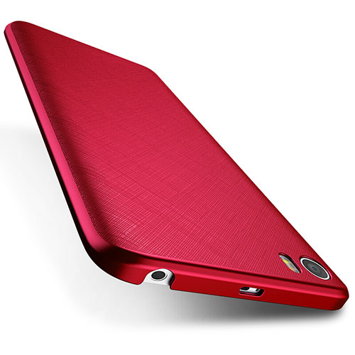 Hard Rigid Plastic Matte Finish Twill Case for Xiaomi Mi 5 Red