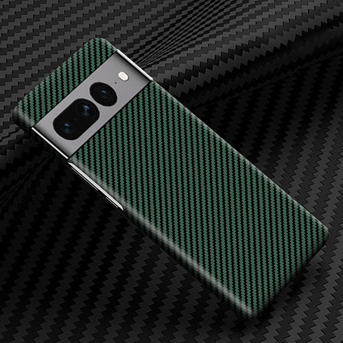 Hard Rigid Plastic Matte Finish Twill Snap On Case Cover for Google Pixel 7 Pro 5G Green