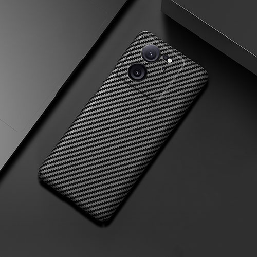 Hard Rigid Plastic Matte Finish Twill Snap On Case Cover for Xiaomi Redmi K60 Ultra 5G Black