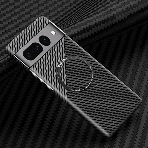 Hard Rigid Plastic Matte Finish Twill Snap On Case Cover with Mag-Safe Magnetic for Google Pixel 7 Pro 5G Gray