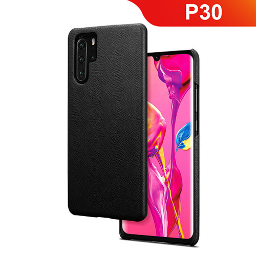 Hard Rigid Plastic Matte Finish Twill Snap On Case for Huawei P30 Pro New Edition Black