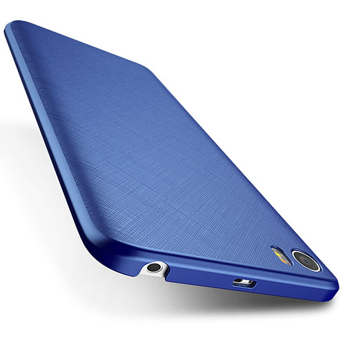 Hard Rigid Plastic Matte Finish Twill Snap On Case for Xiaomi Mi 5 Blue