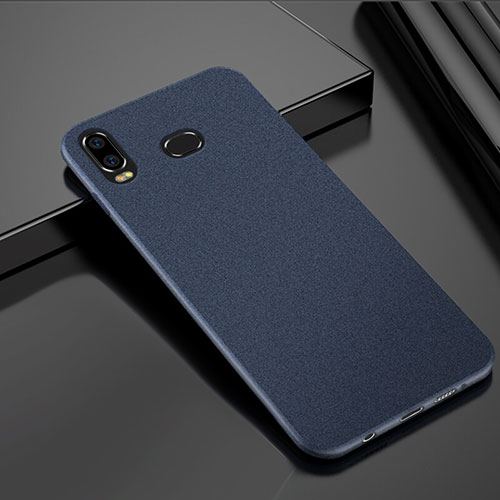 Hard Rigid Plastic Quicksand Cover Case for Samsung Galaxy A6s Blue