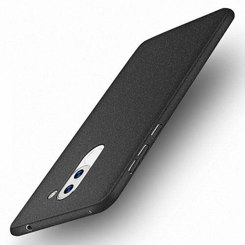 Hard Rigid Plastic Quicksand Cover for Huawei Honor 6X Pro Black