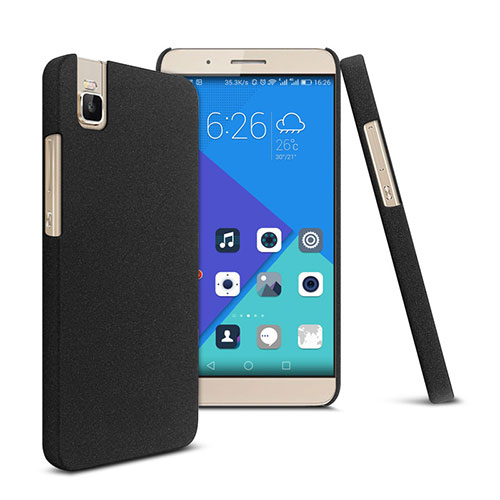 Hard Rigid Plastic Quicksand Cover for Huawei Honor 7i shot X Black