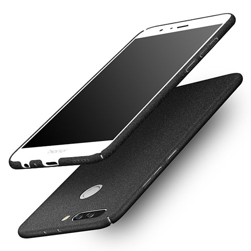 Hard Rigid Plastic Quicksand Cover for Huawei Honor 8 Pro Black